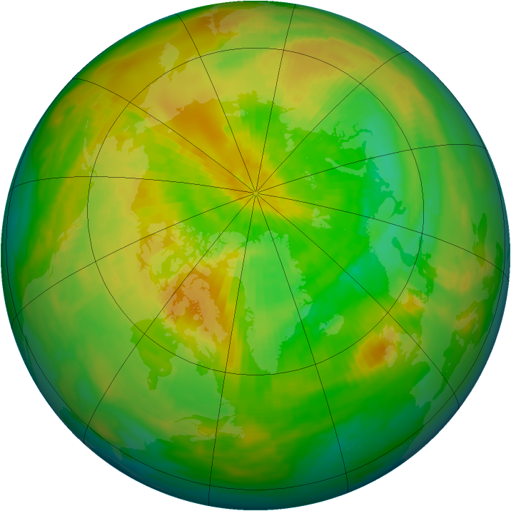 Arctic ozone map for 05 April 1993